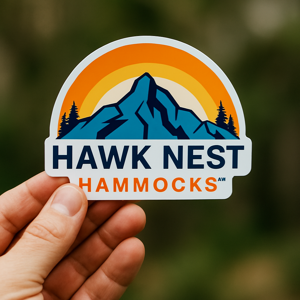 Hawk Nest White Vinyl Premium Sticker