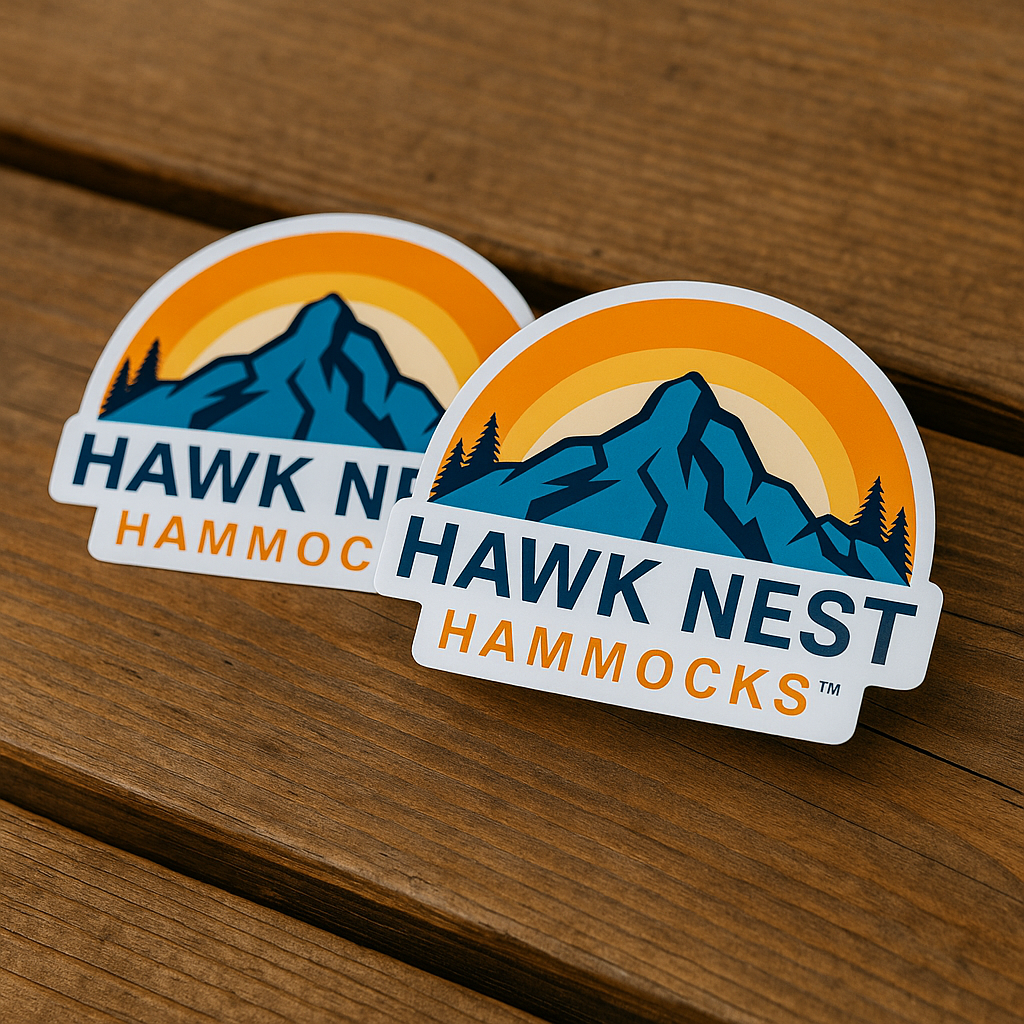 Hawk Nest White Vinyl Premium Sticker
