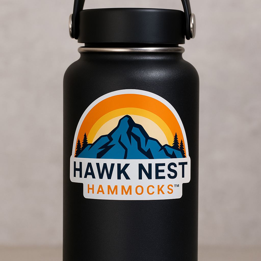 Hawk Nest White Vinyl Premium Sticker