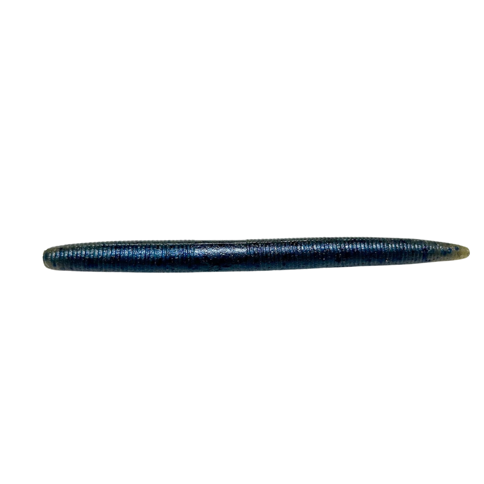 5" Worm - Green Pumpkin Blue
