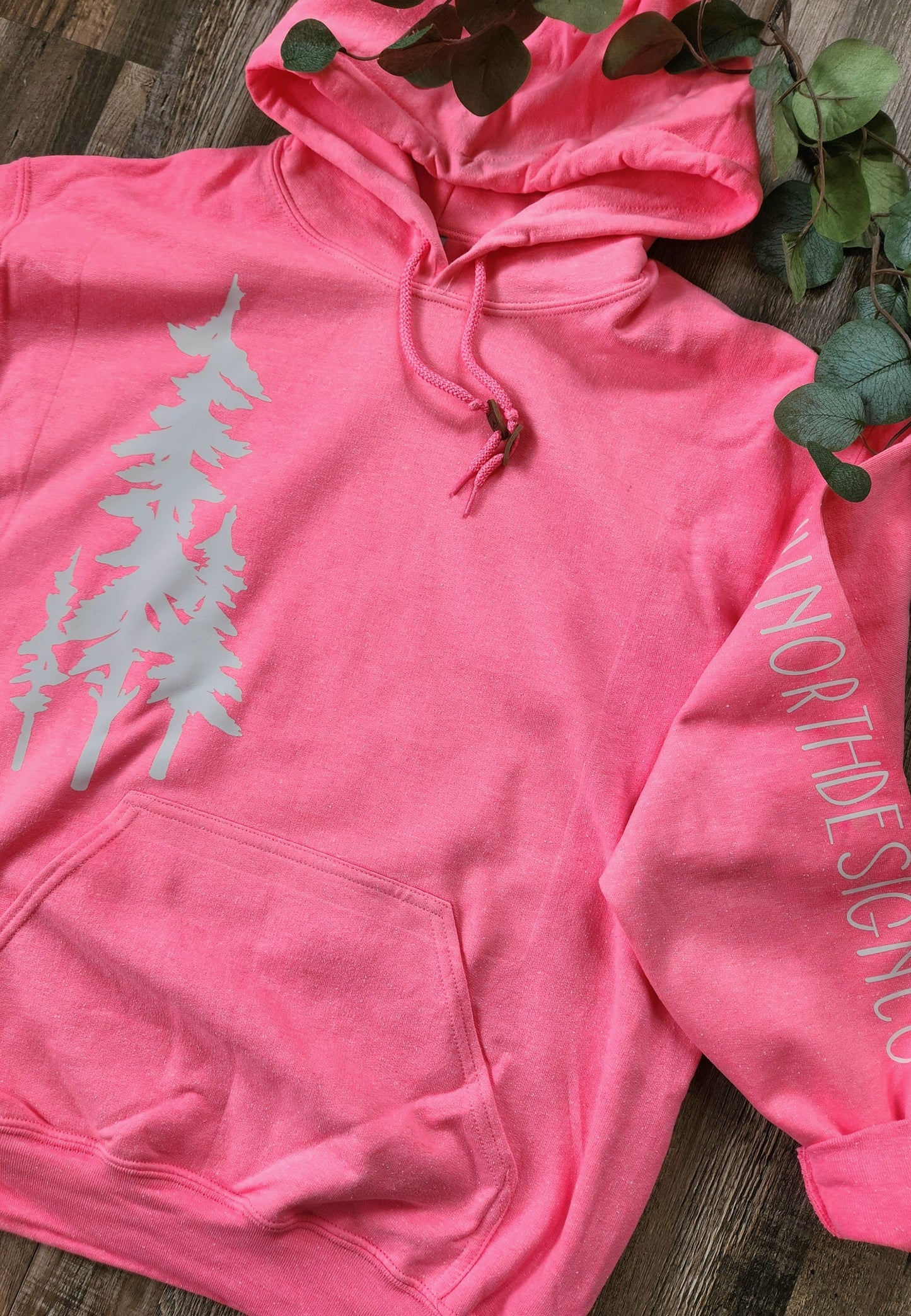 BUBBLEGUM THREE TREE HOODIE