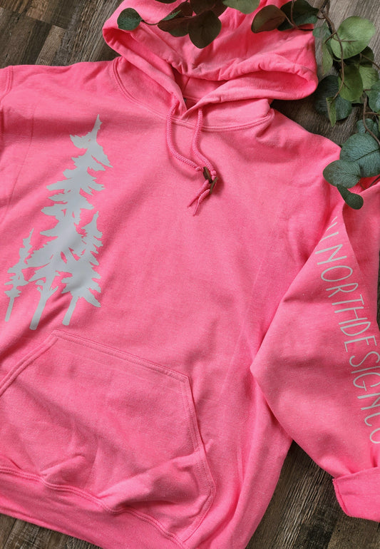 BUBBLEGUM THREE TREE HOODIE