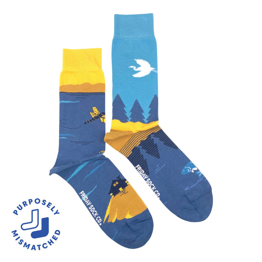 Men's Great Lakes Canadian Landscape Socks