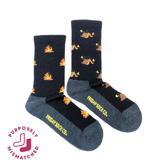 Women's Camping at Night Merino Wool Socks