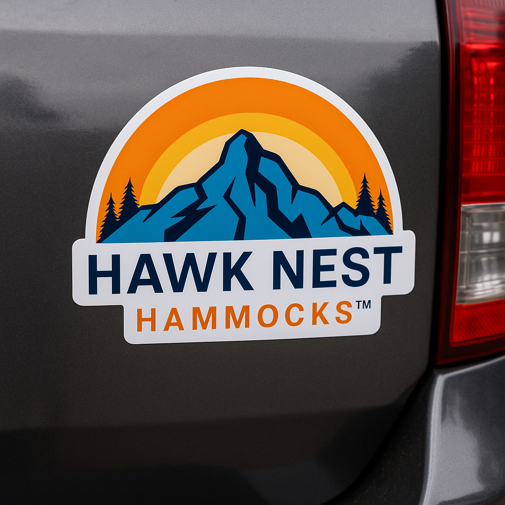 Hawk Nest White Vinyl Premium Sticker