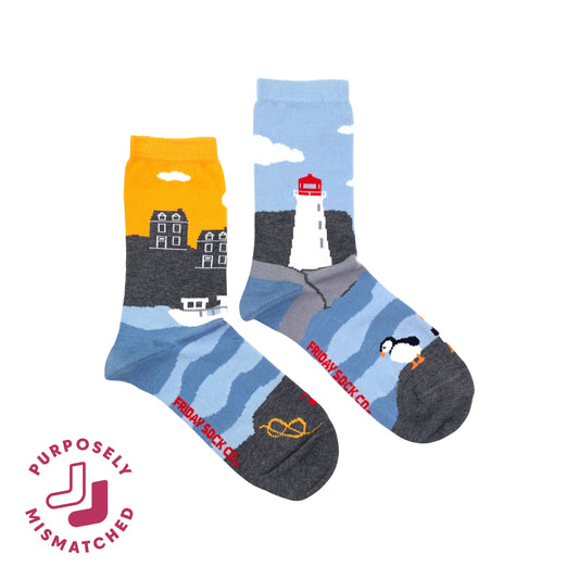 Women's East Coast Canadian Landscape Socks