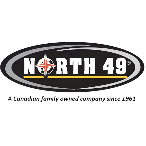 Logo of North 49 with text 'A Canadian family owned company since 1961' on a white background