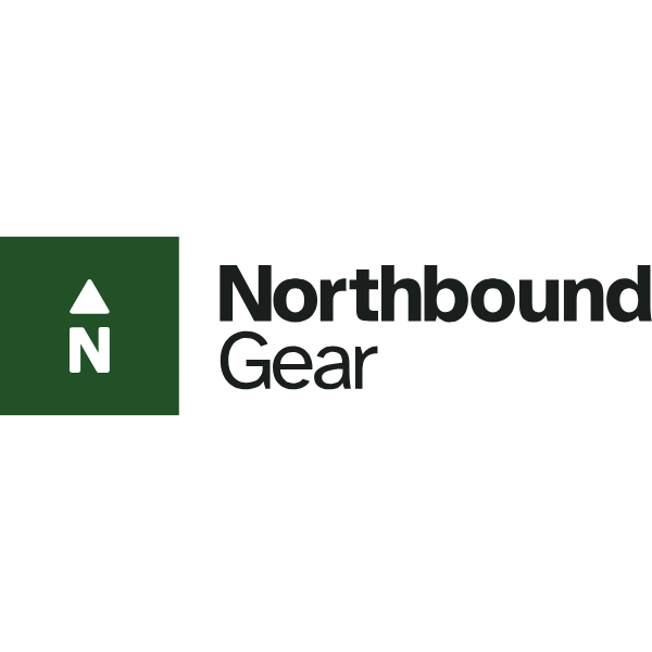 Northbound Gear logo with green square and white triangle on a white background